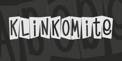 Klinkomite Font
