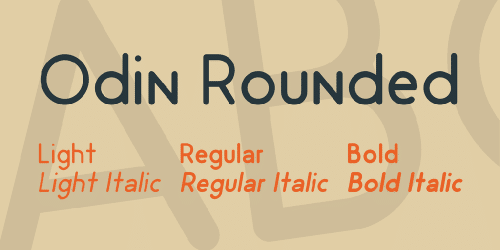 Odin Rounded Font 1