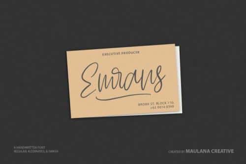 Osirish Handwritten Font 8