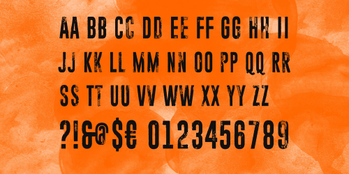 Paranoid Orange Font 4