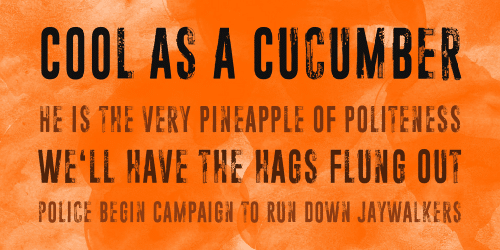 Paranoid Orange Font 6