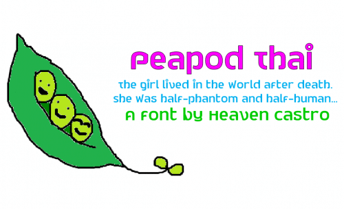 Peapod Thai Font 1