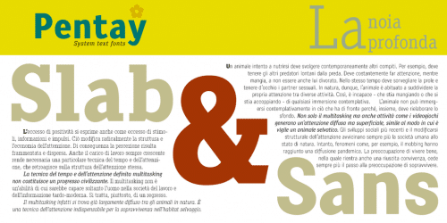 Pentay Sans Font Family 7