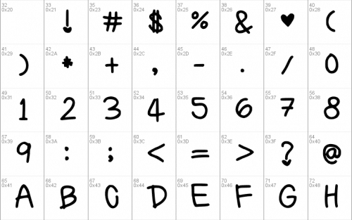 Preppy Girls Handwriting Font 1