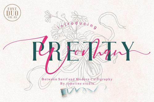 Pretty Woman Couple Font Duo 1