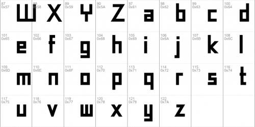 Robot Font Techno Font 3