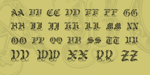Royal Initialen Font 2