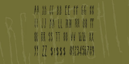 Scar Bleed Font 3