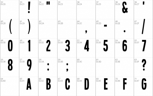 Single Sleeve Font 1