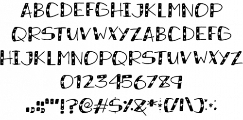 Snowy Sparkles Font 2