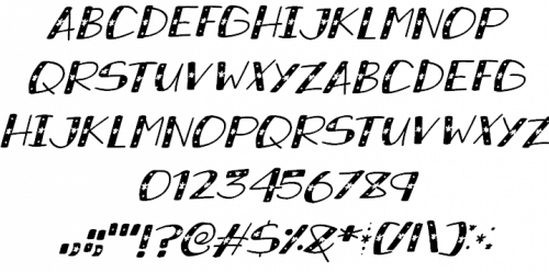 Snowy Sparkles Font 3