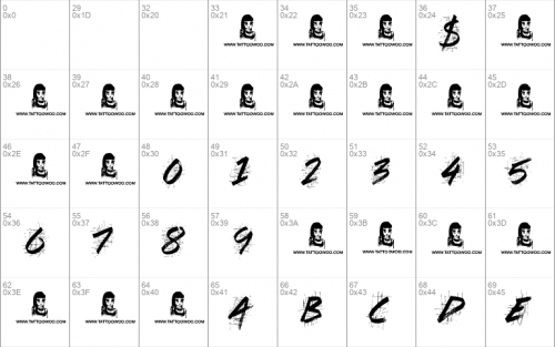 Splat Attack Font 2