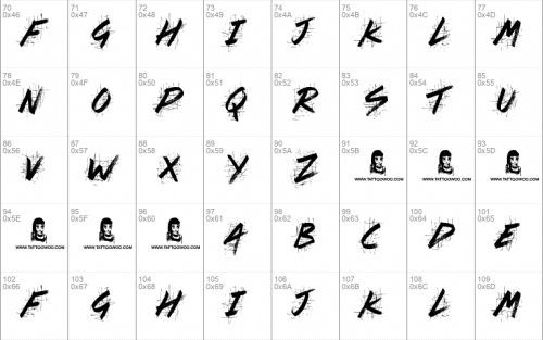 Splat Attack Font 3