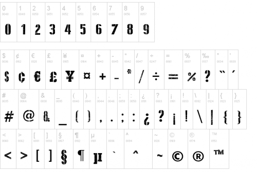 Stencil Cargo Army Font 3