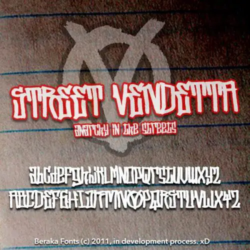 Street Vendetta Font 2