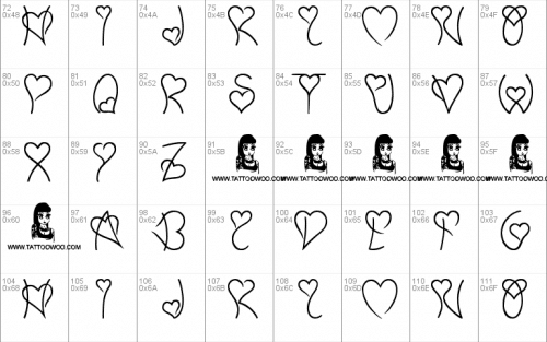 Sweet Heart Valentine Font 3
