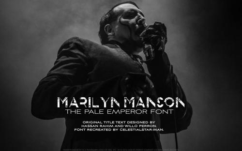 THE PALE EMPEROR Font 1
