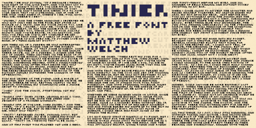 Tinier Font 1