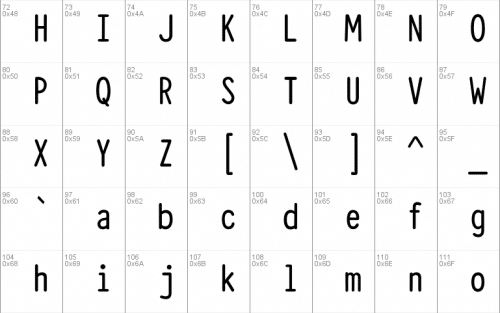 Typewriter Condensed Font 2