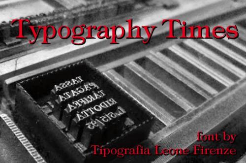 Typography Times Font 1