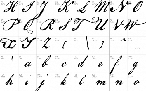 Us Declaration Font 2