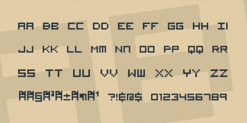 Visitor BRK Font Family 4