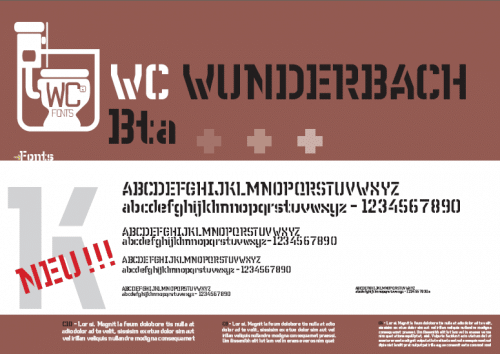 WC Wunderbach Bta Font 1