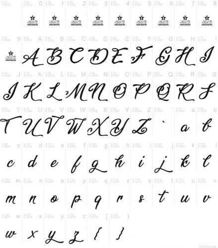 Waiting a Silver Moon Font 2