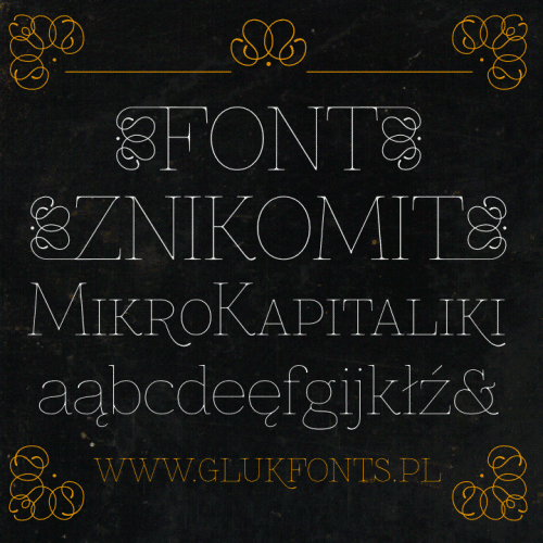 Znikomit Font 3