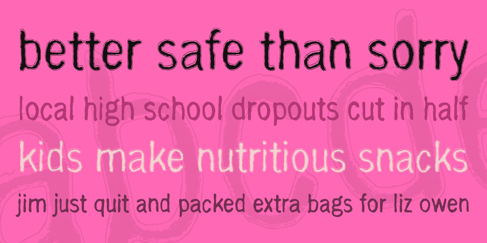 with righteous Font Family 3