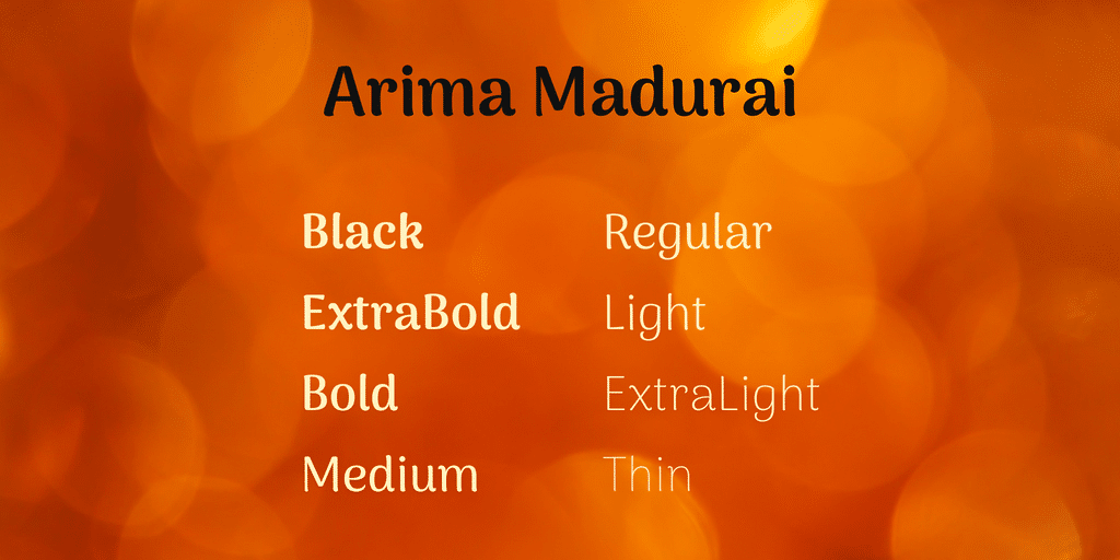 Arima Madurai Font