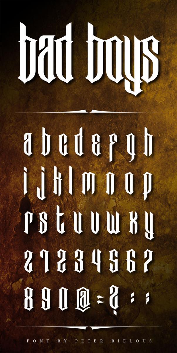 Bad Boys Font 1