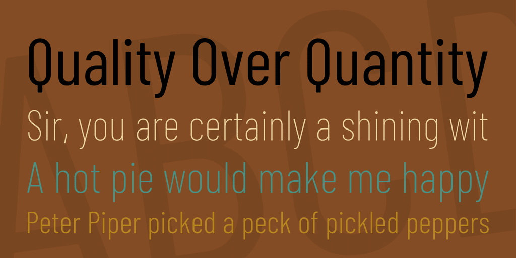 Barlow Condensed Font 1