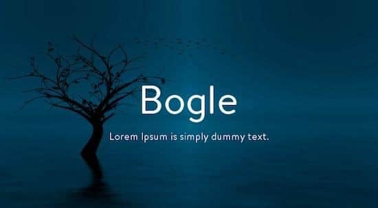 Bogle Font 1