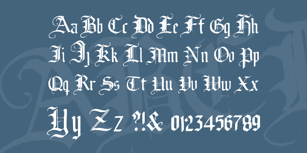 Broken Planewing Font 2