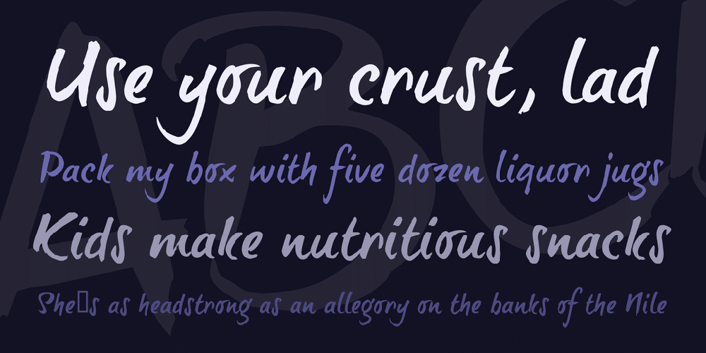 Brush-Tip Terrence Trial Font 1