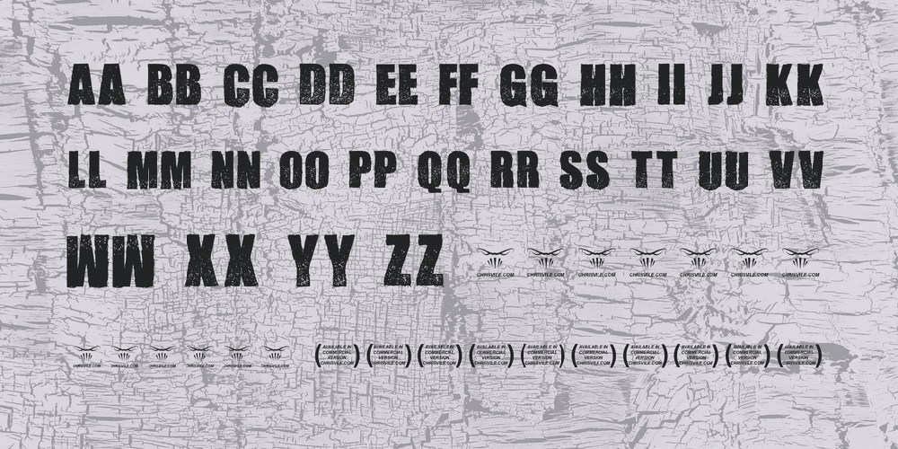 Cook County Jailhouse Font 2