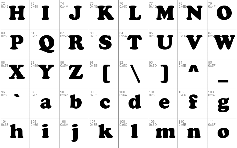 Cooper Black Font 2
