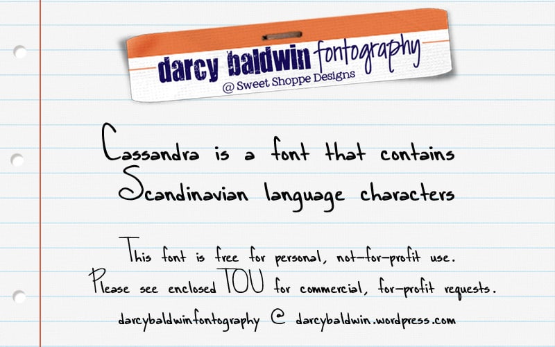 DJB Cassandra Font 1