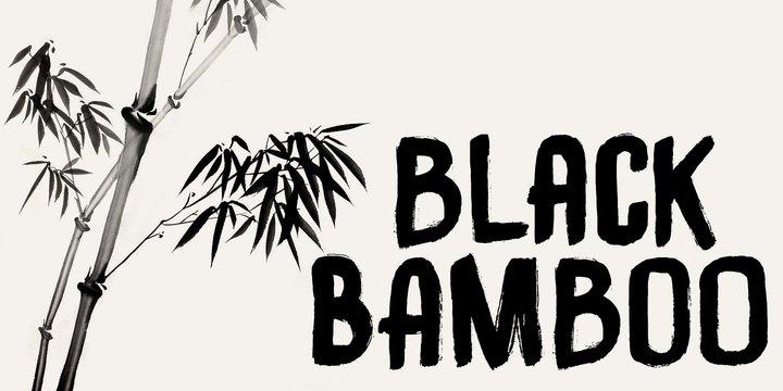 DK Black Bamboo Font 1