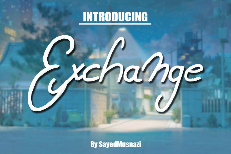 Exchange Font 1