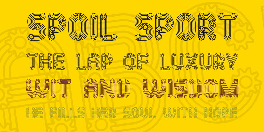 Gears Font 1