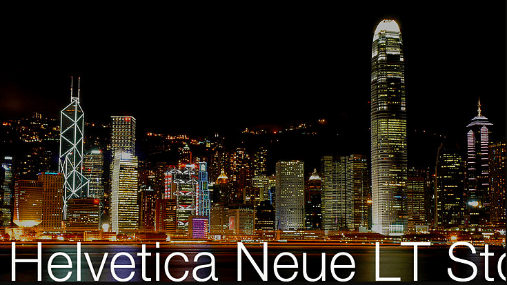 Helvetica Neue LT Std Font 2