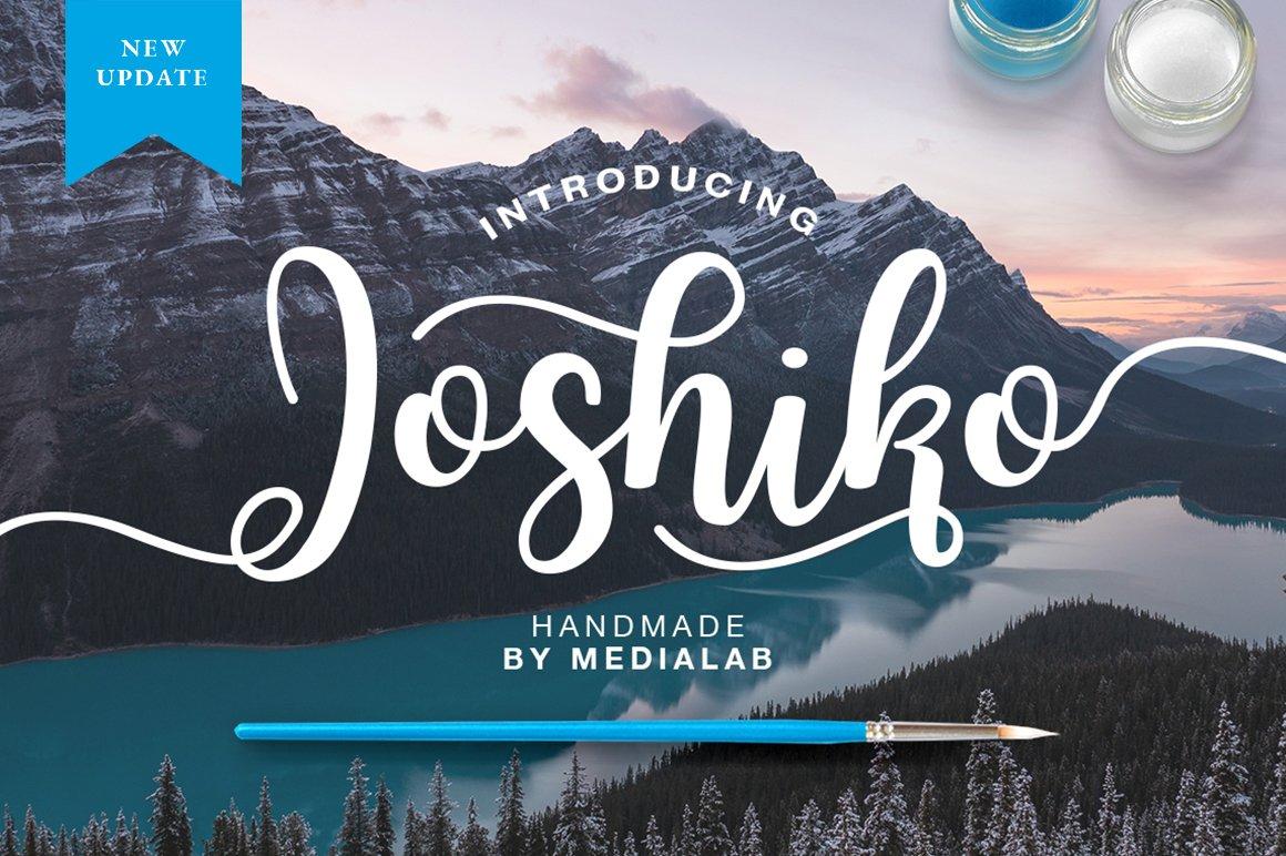 Joshico Modern Caligraphy font 1