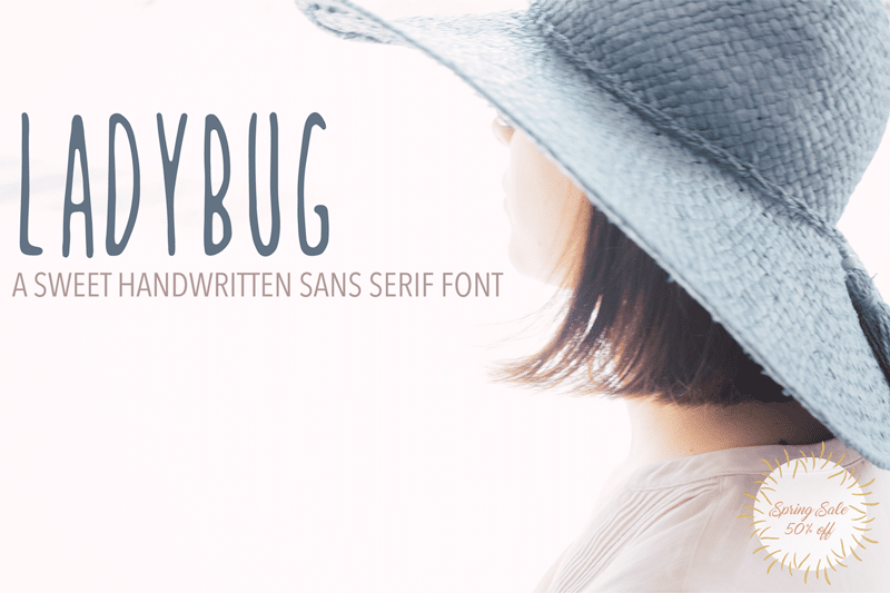 Ladybug Sweet Handwritten Sans Serif Font