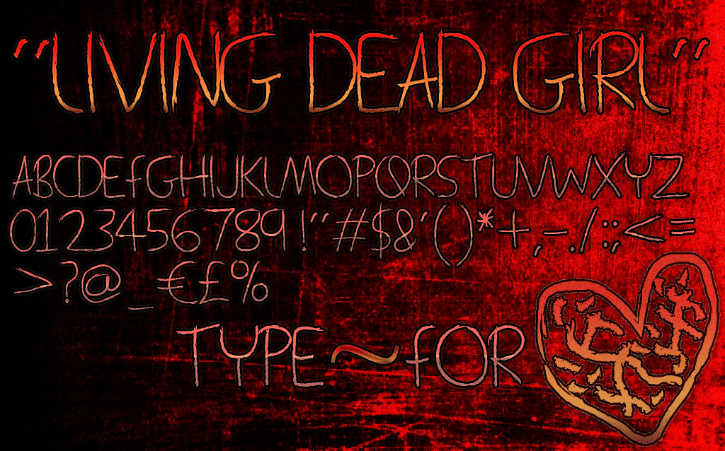 Living Dead Girl Font