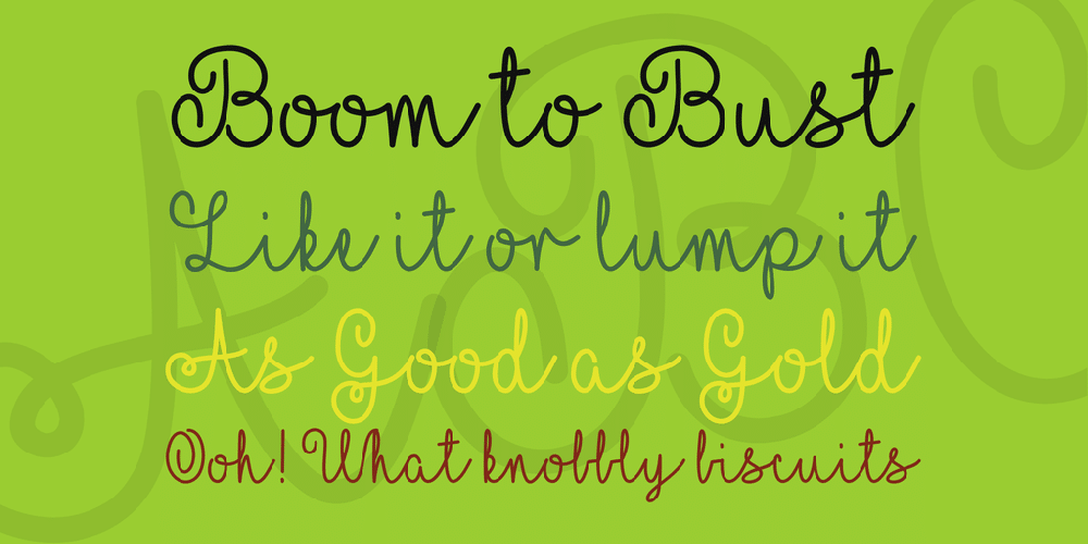MF Yellow Butterflies Font 1