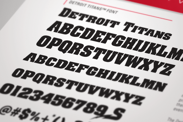NCAA Detroit Titans Font