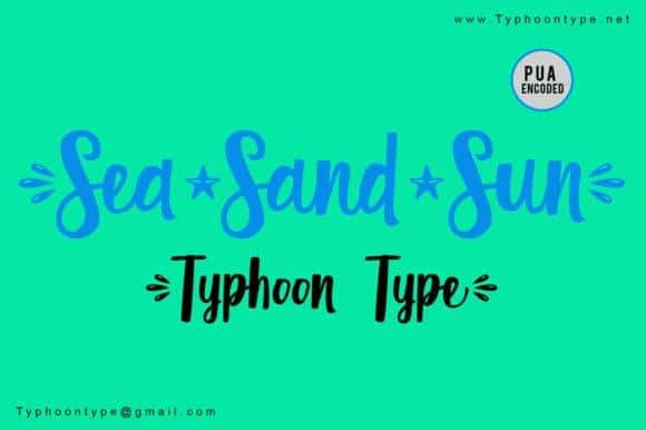 Sea Sand Sun Font 2