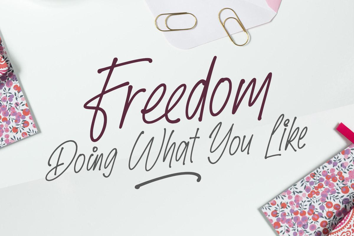 Speed Written Font 2